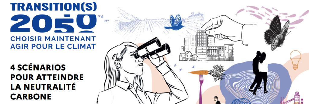 4 scénarios étudiés par l’ADEME pour atteindre la neutralité carbone en 2050