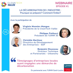 Lire la suite à propos de l’article Webinaire – La décarbonation de l&rsquo;industrie : Pourquoi se préparer ? Comment l&rsquo;initier ?
