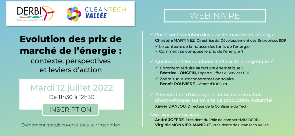 Webinaire > Evolution des prix de marché de l&rsquo;énergie : contexte, perspectives et leviers d’action