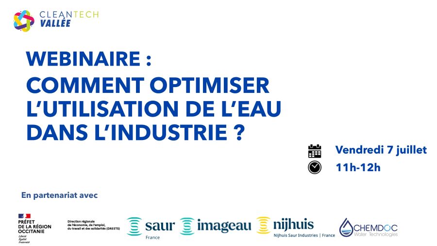 Webinaire -Optimisation de l'utilisation de l'eau dans l'industrie