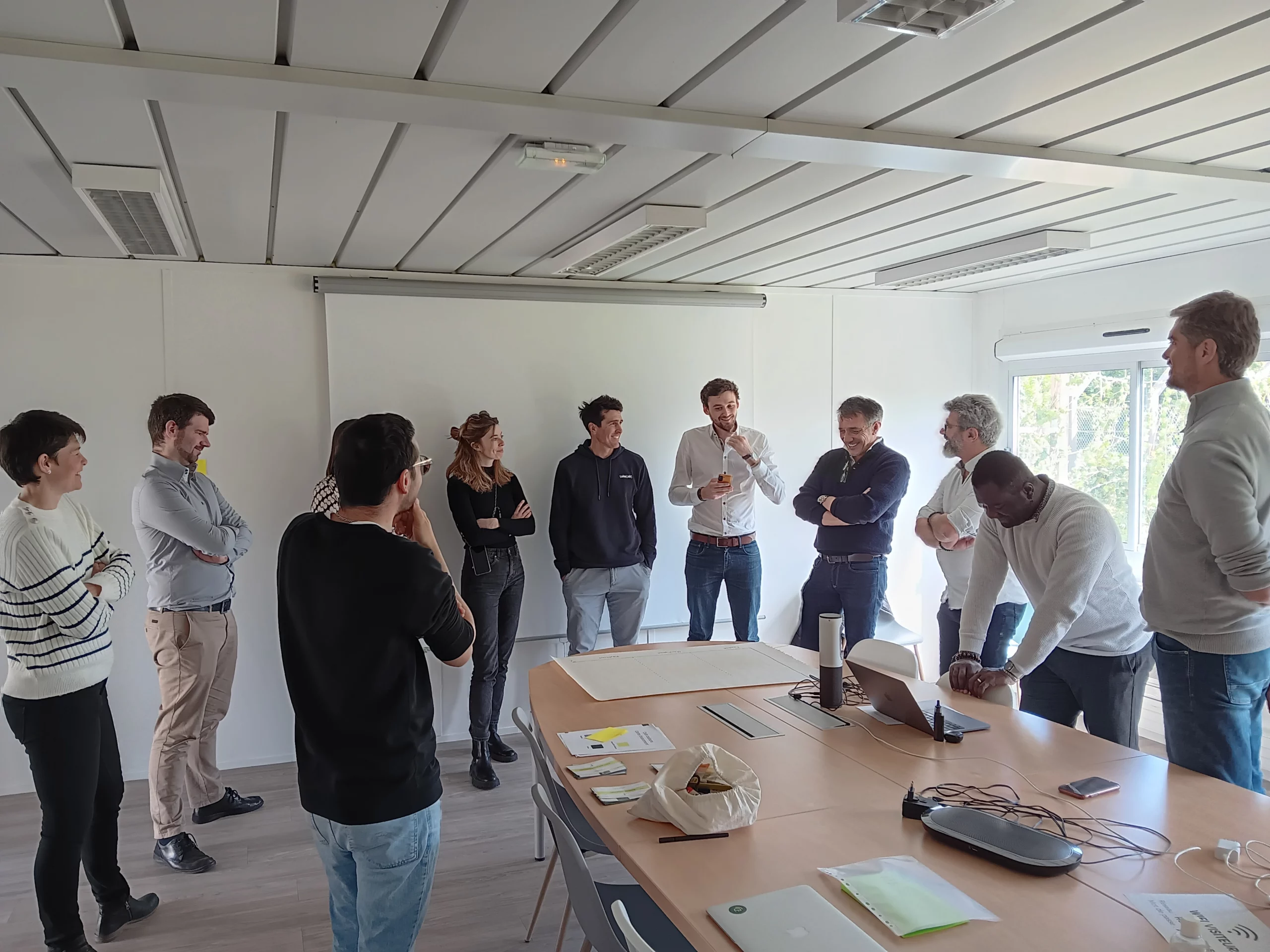 Session collective de travail entre start-ups Cleantech Booster